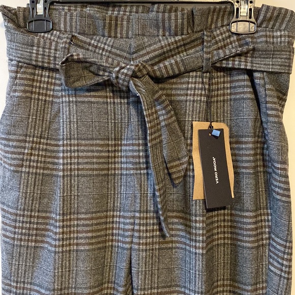 Vero Moda Paper Bag Check Dress Pants - NWT - Picture 2 of 9